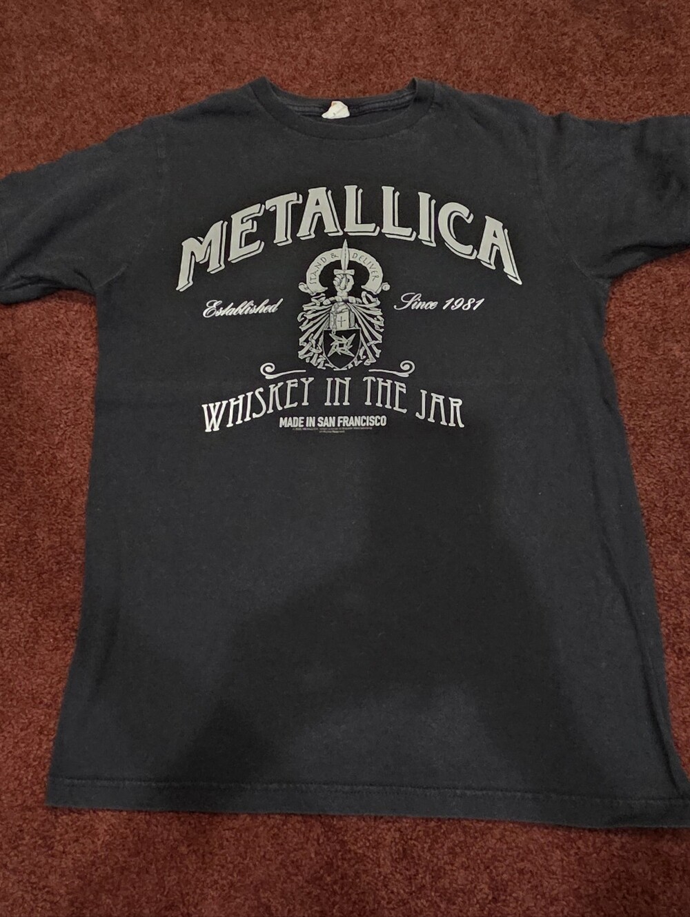 METALICA WHISKEY IN A JAR CONCERT TEE
